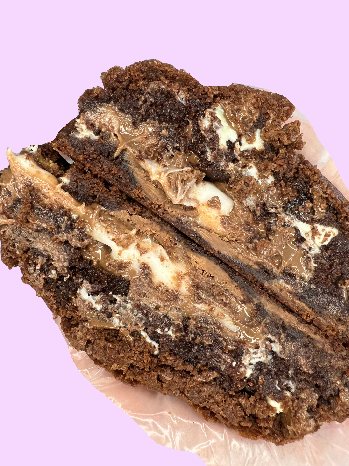 Cadbury Cream Egg Stuffed Cookie