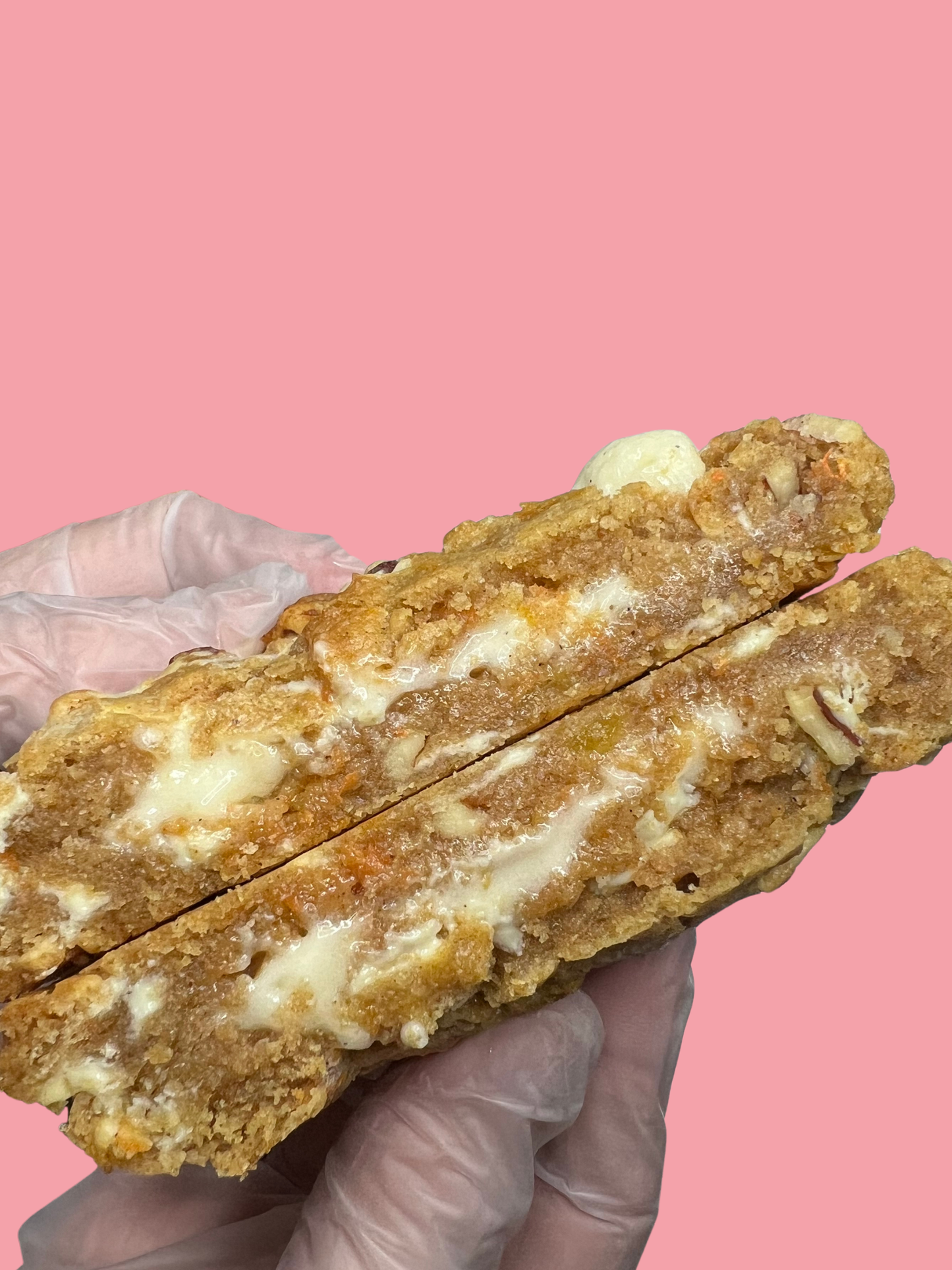 Carrot Cake Stuffed Cookie