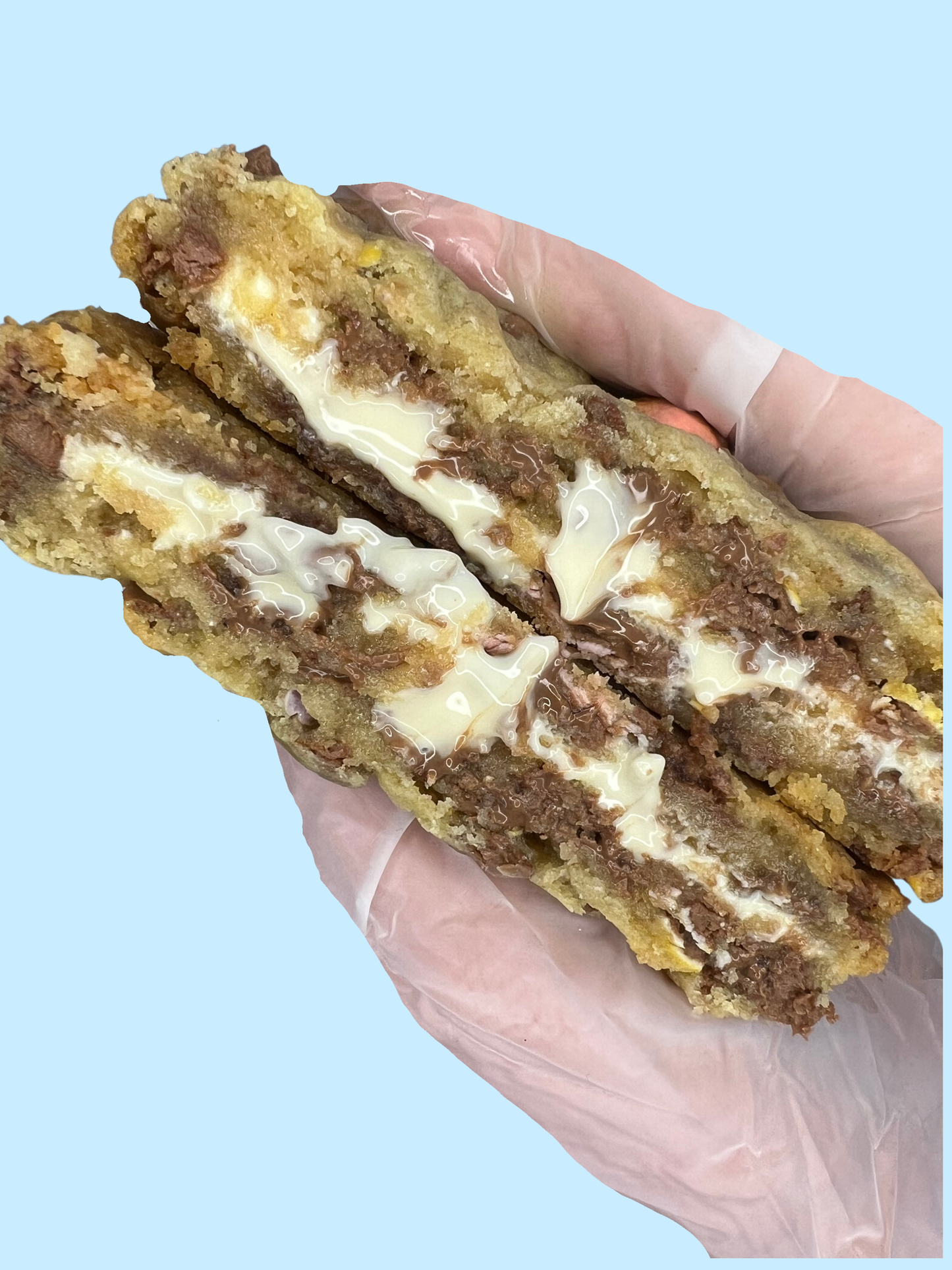 Mini Eggs Stuffed Cookie