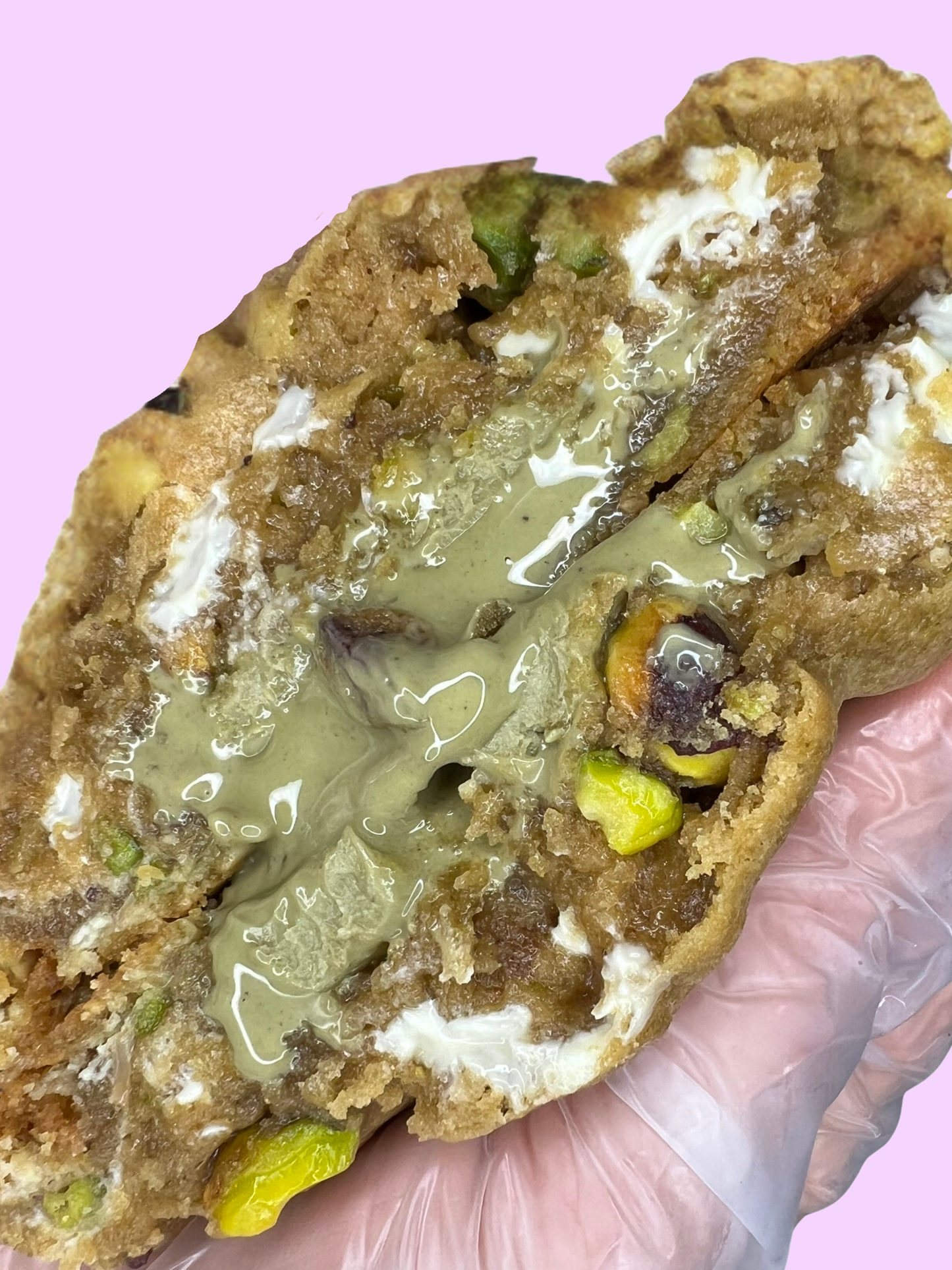 Pistachio White Stuffed Cookie