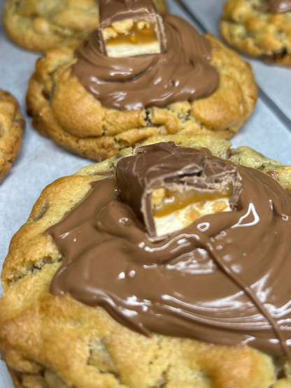 Snickers Stuffed Cookie