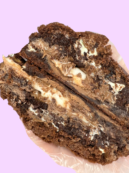 Cadbury Cream Egg Stuffed Cookie