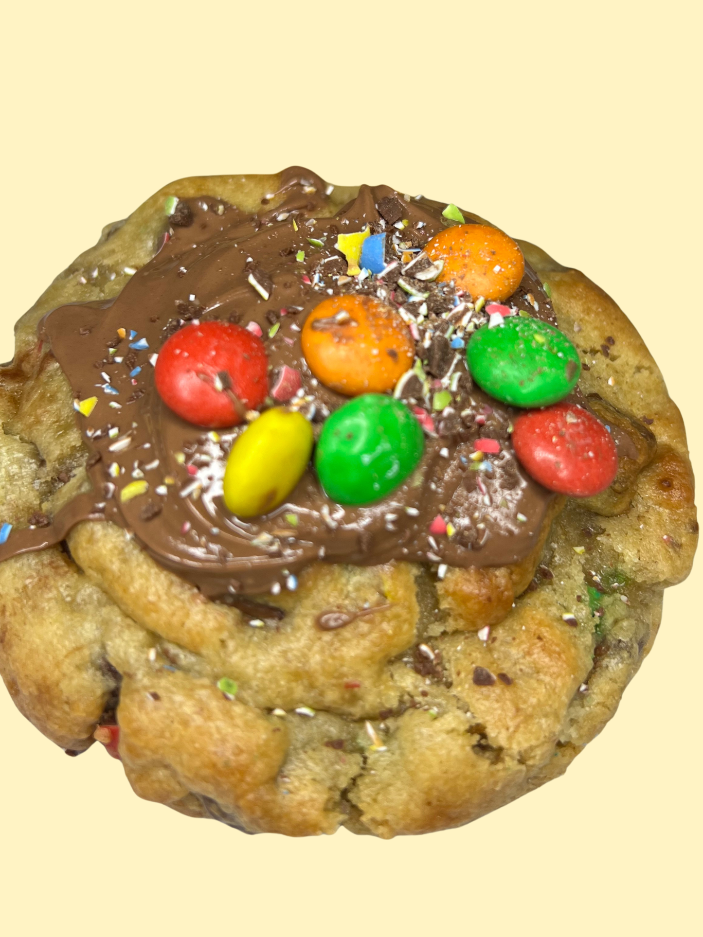MnMs Stuffed Cookie