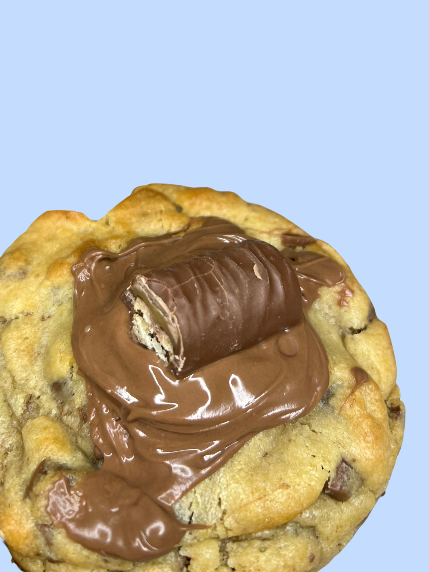 Twix Stuffed Cookie