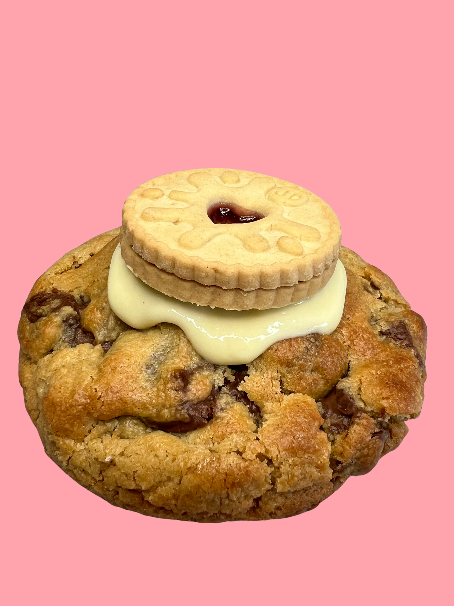Jammy Dodger Stuffed Cookie