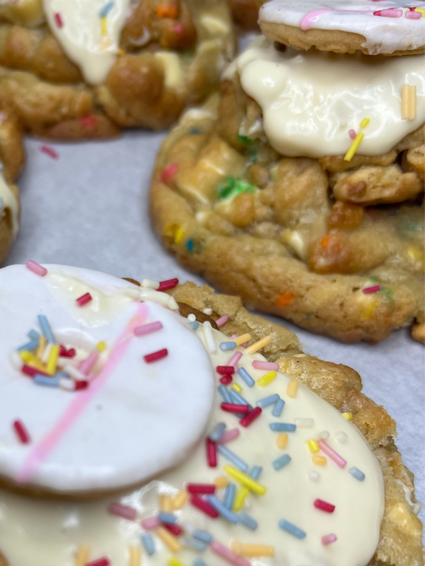 Party Rings Stuffed Cookie